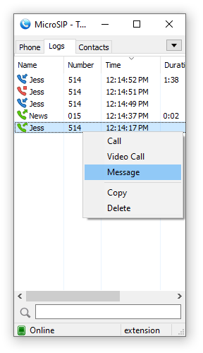 screenshot Calls